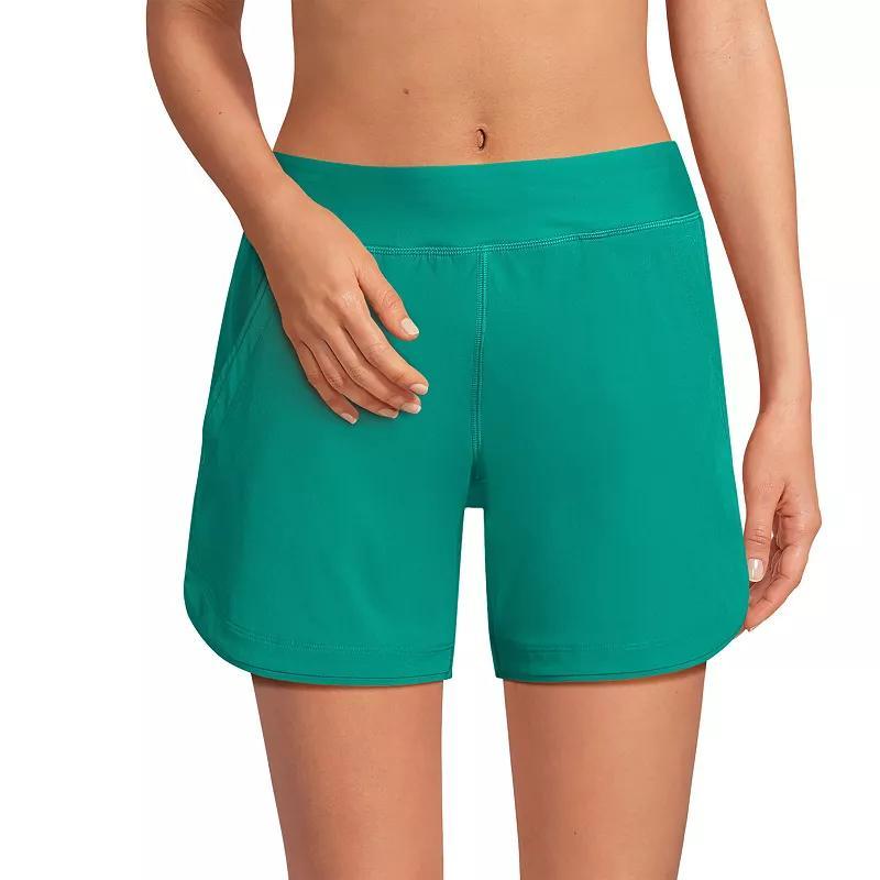 Womens Lands End 5 Quick Dry Swim Shorts With Panty Product Image