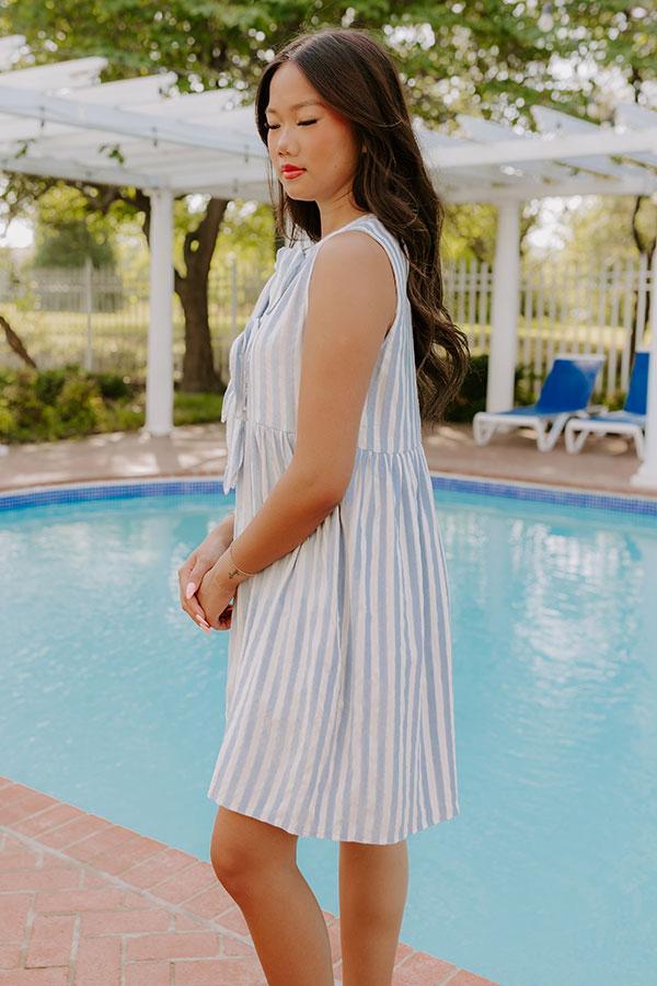 Seaside Escape Stripe Mini Dress Product Image