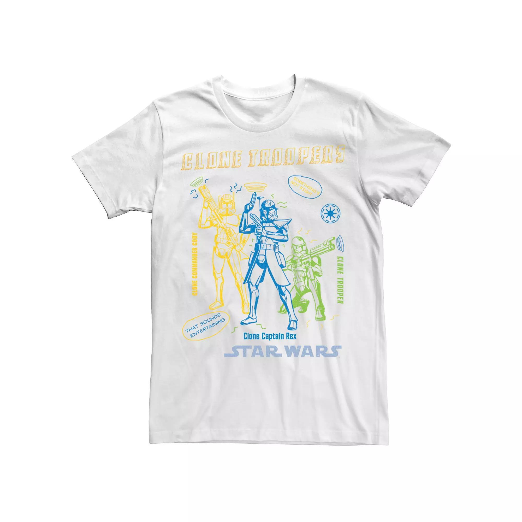 Men's Star Wars: Clone Wars Clone Troopers Doodles Tee,  Product Image