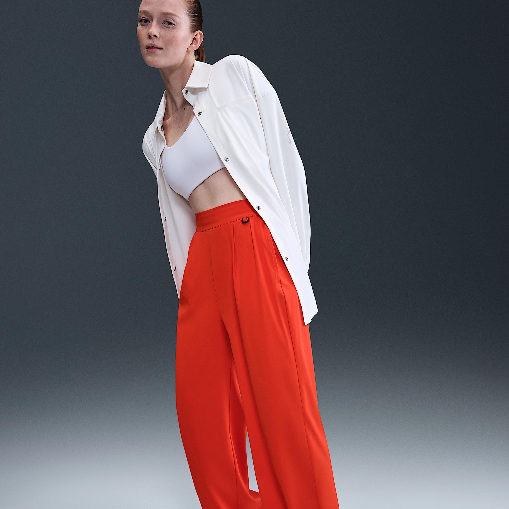 Nike Womens 24.7 PerfectStretch Dri-FIT High-Waisted Loose Wide-Leg Pants | HM8389-633 Product Image