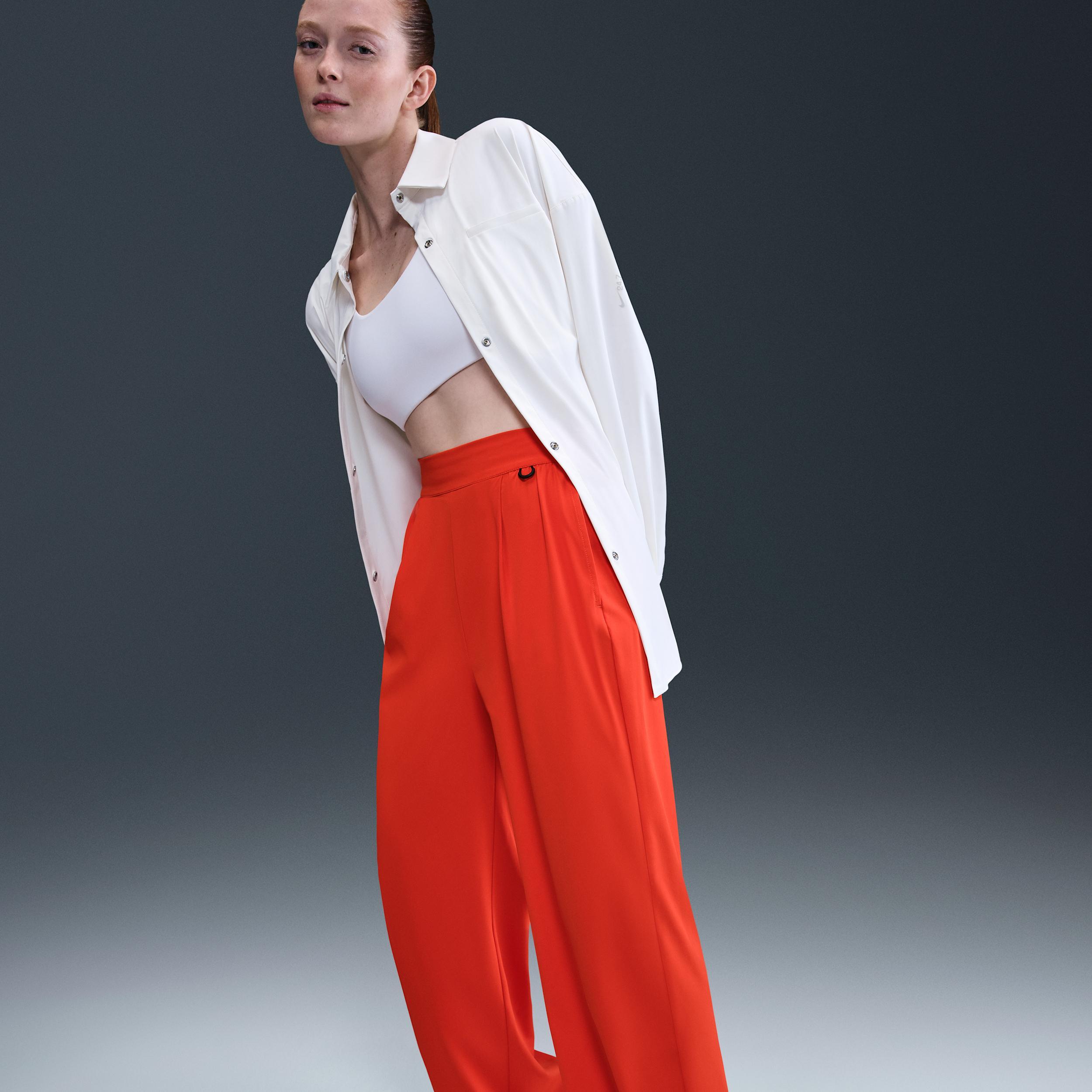 Nike Womens 24.7 PerfectStretch Dri-FIT High-Waisted Loose Wide-Leg Pants | HM8389-633 Product Image