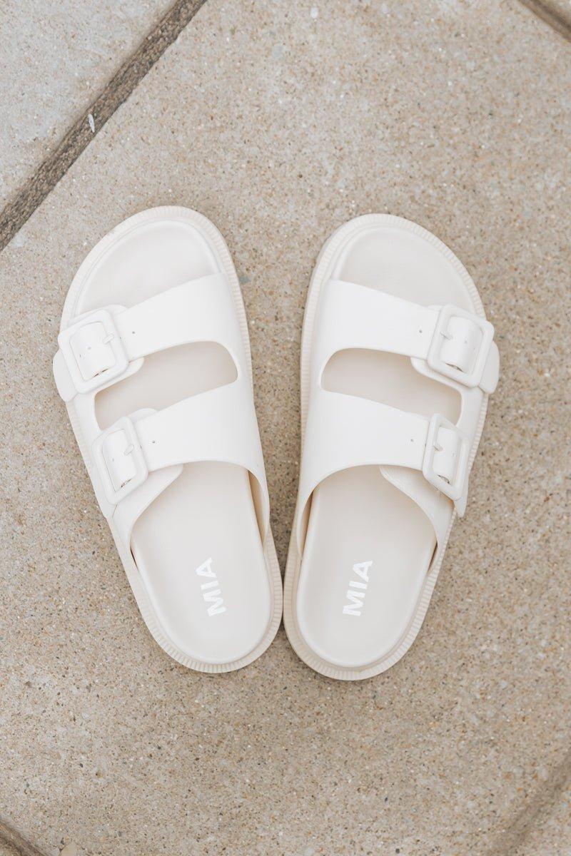 MIA Gen Bone Buckle Slide Sandals - FINAL SALE Female Product Image