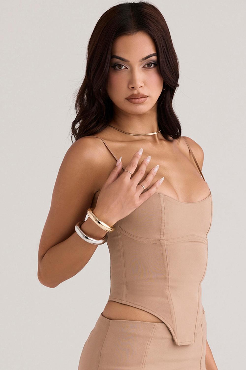 Flavia Beige Sculpting Corset Product Image