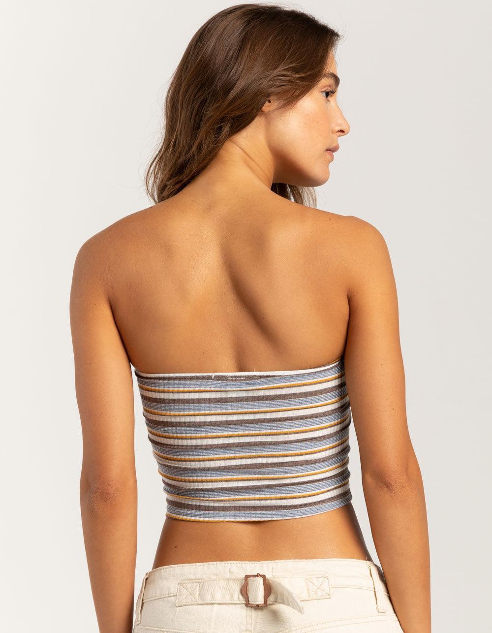 RSQ Womens Stripe Tube Top - TAN COMBO Product Image