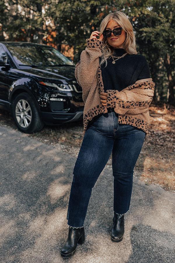 Full Of Warmth Tunic Sweater In Black Curves Product Image