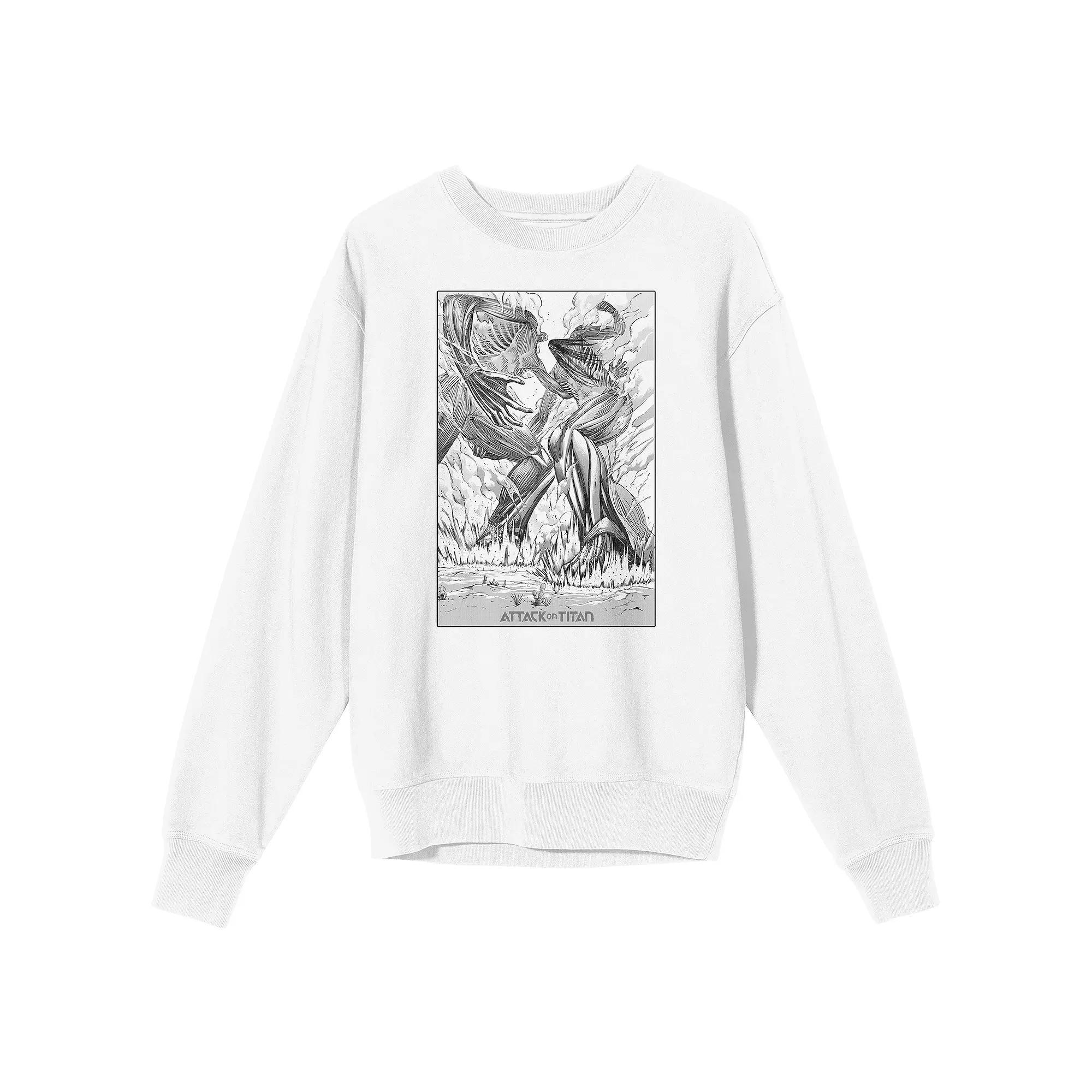 Men's Attack On Titan Two Titans Sweatshirt,  Product Image