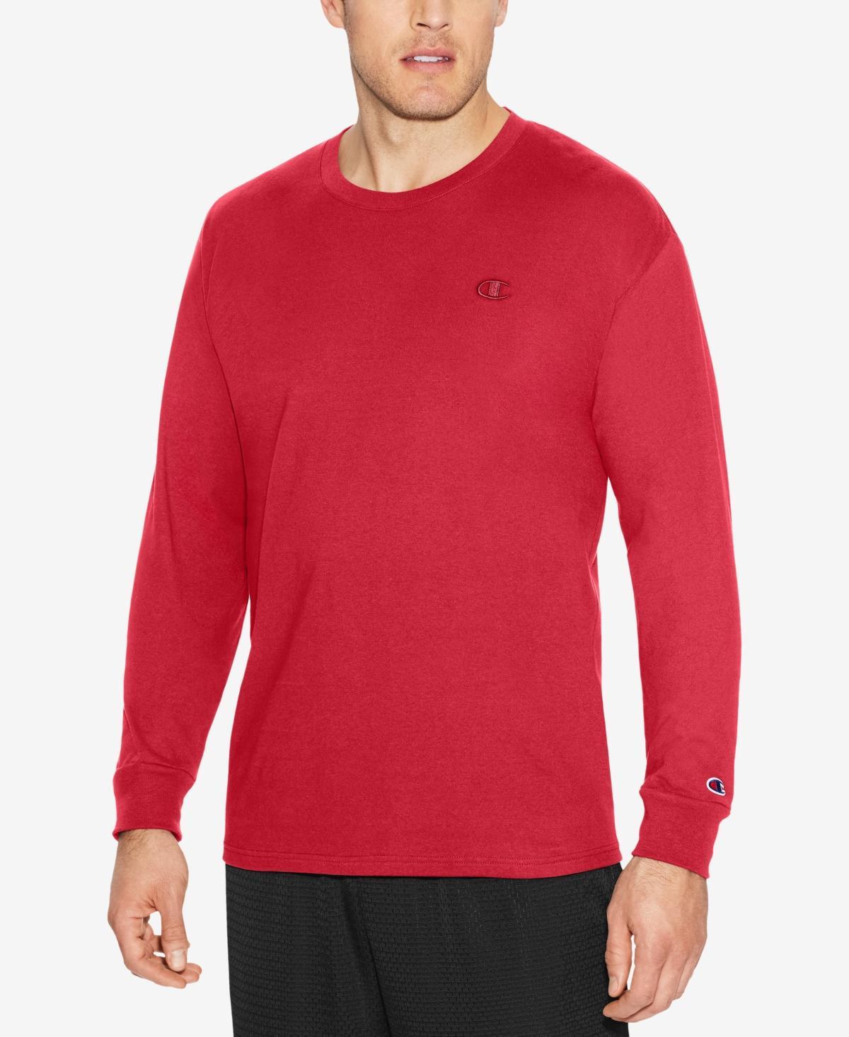 Champion Mens Long-Sleeve Jersey T-Shirt Product Image