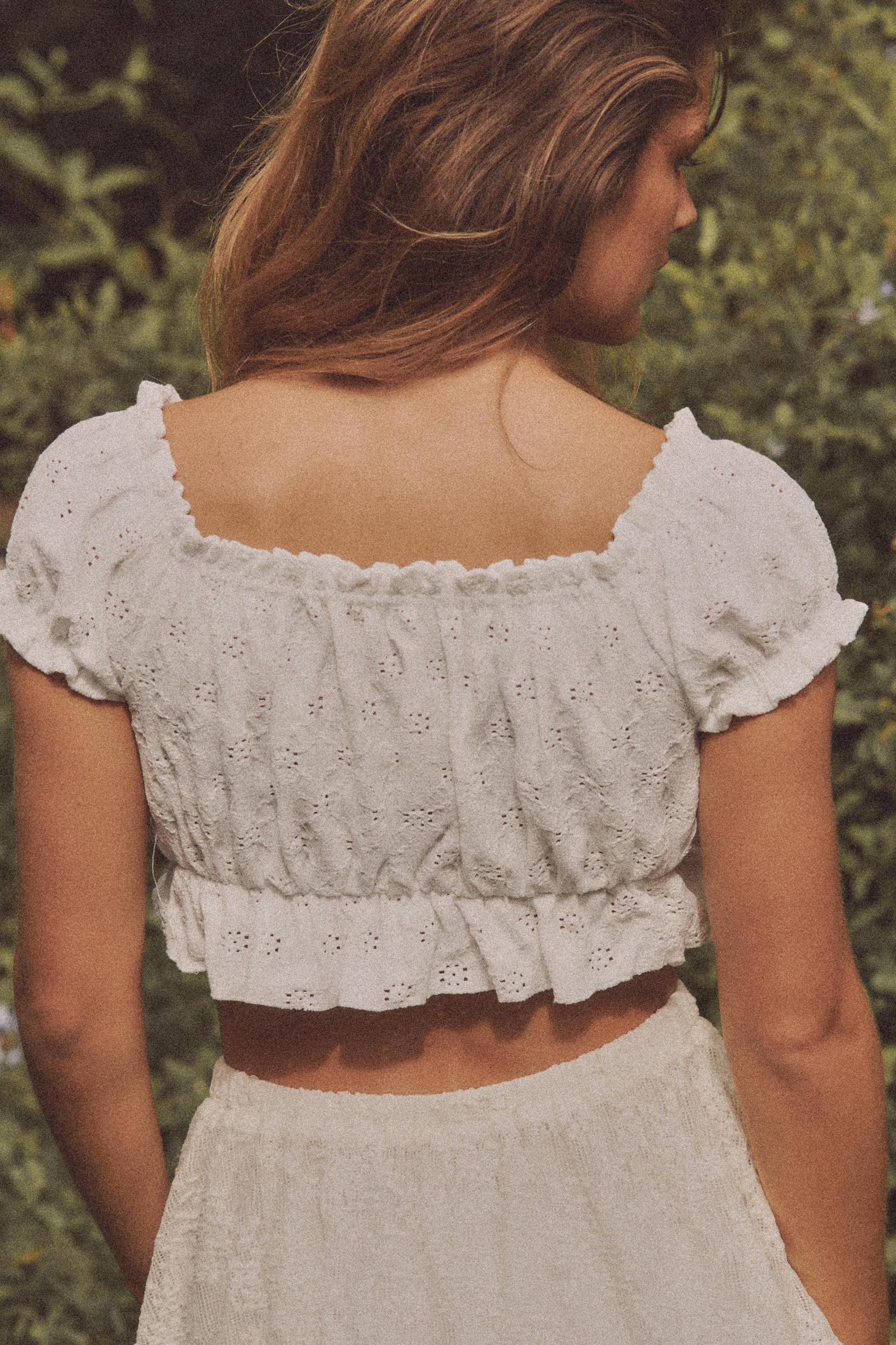 RUFFLED CROP TOP Product Image