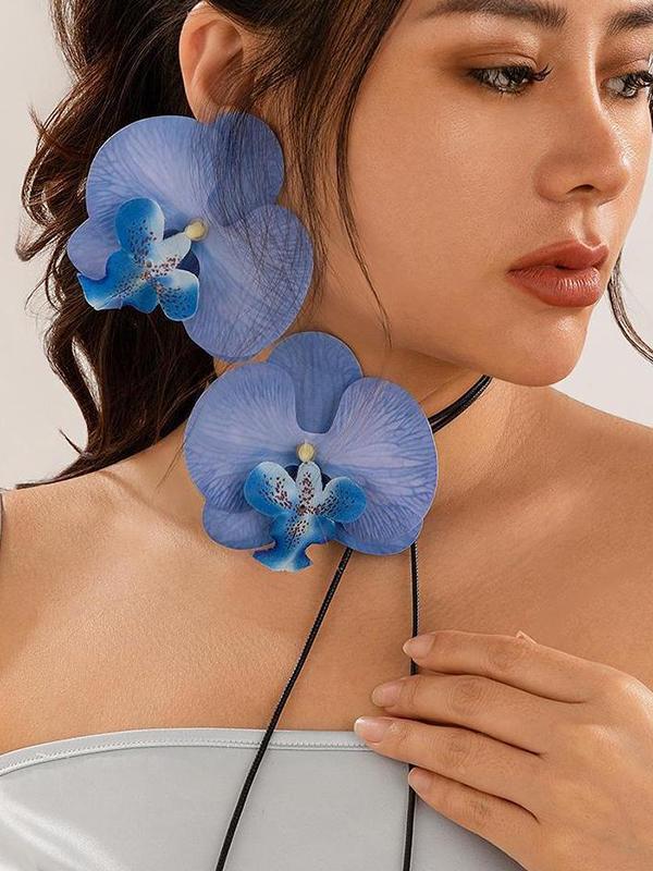Flower Shape Drop Earrings Product Image