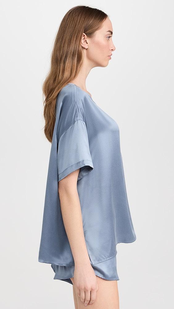 Lunya Washable Silk Tee Short Set | Shopbop Product Image