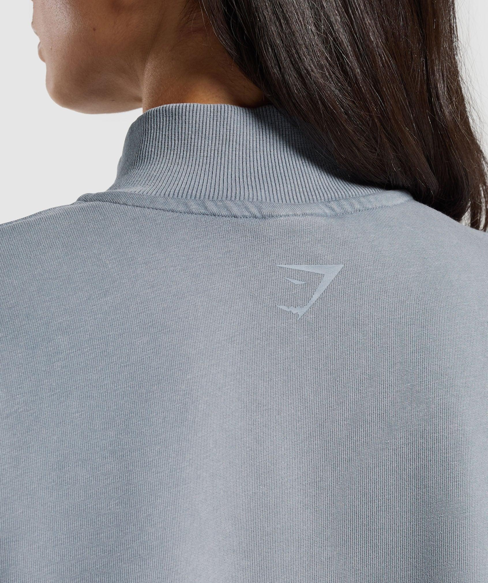 Gymshark Whitney 1/4 Zip - Iron Blue Female Product Image