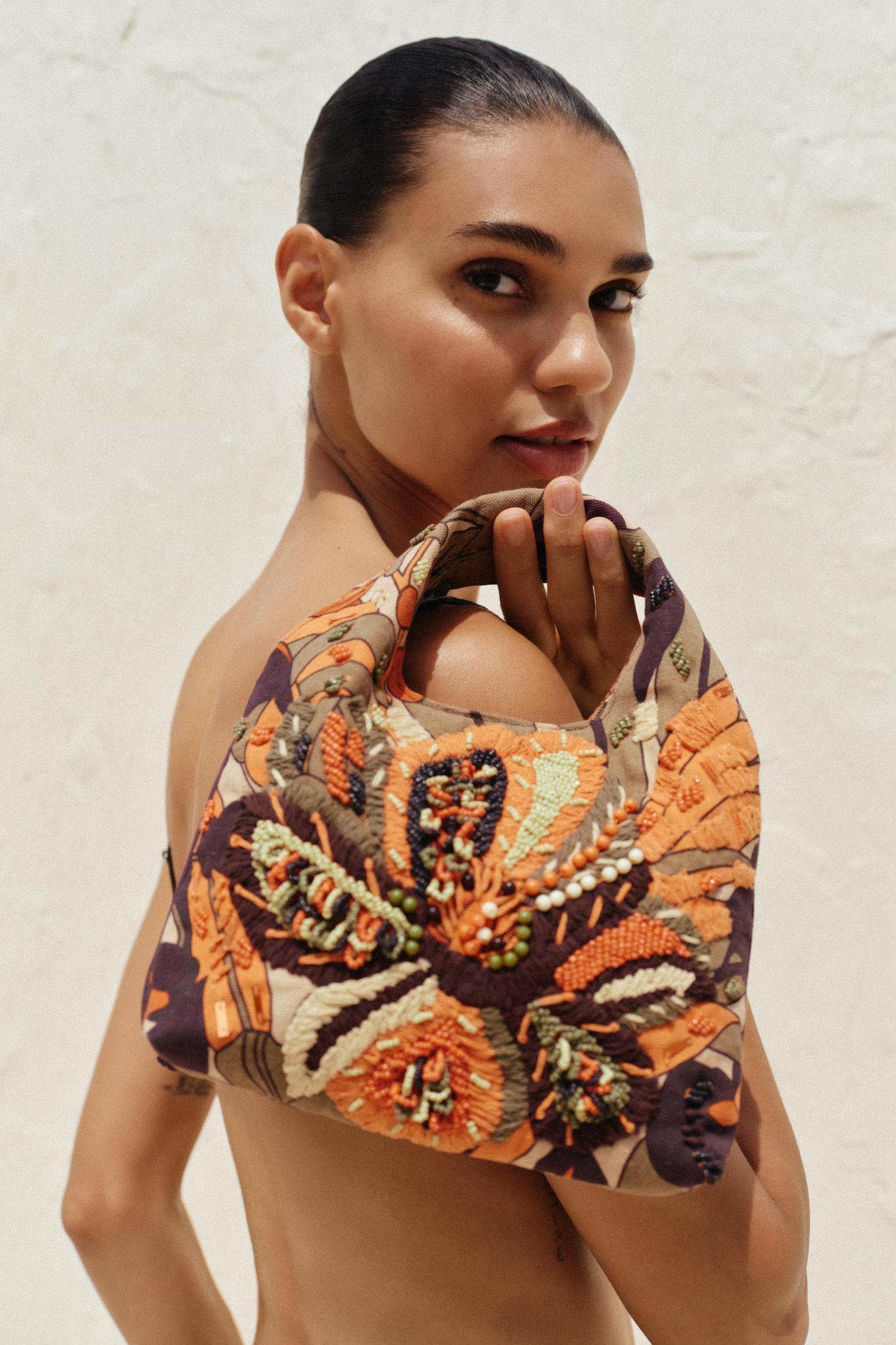 MULTICOLOR BEADED BAG Product Image