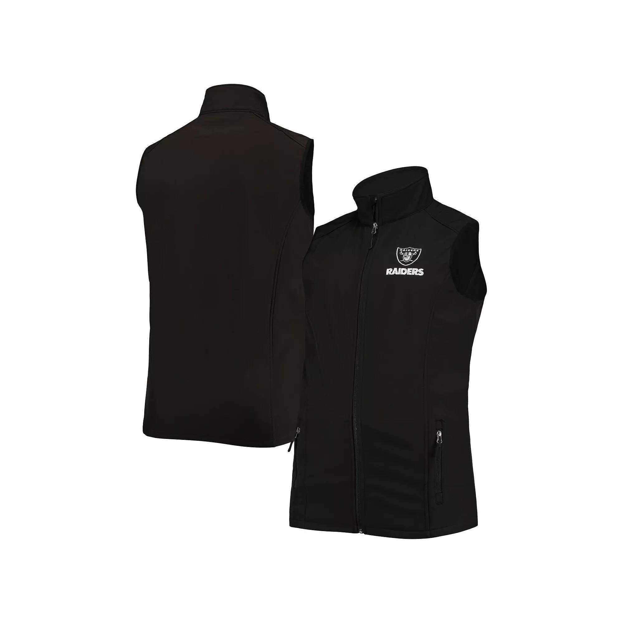 Men's Dunbrooke Black Las Vegas Raiders Big & Tall Archer Softshell Full-Zip Vest,  Product Image