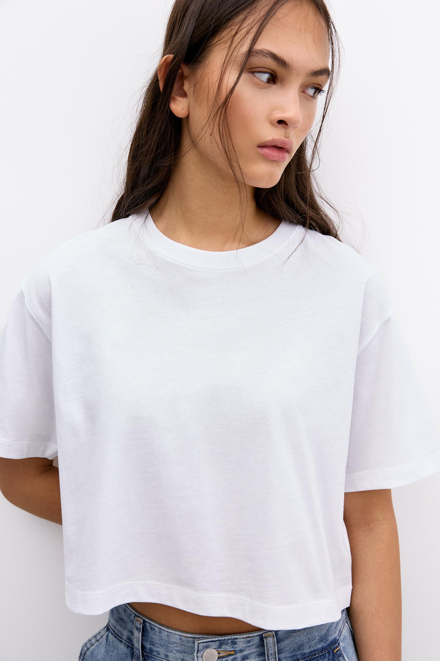 Cropped short sleeve T-shirt Product Image
