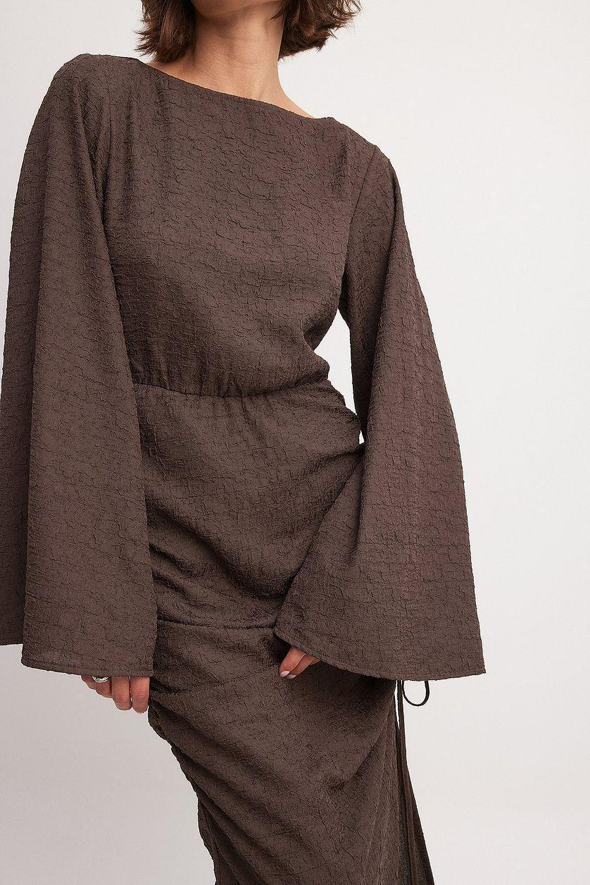 Structured Quality Drawstring Maxi Dress Product Image