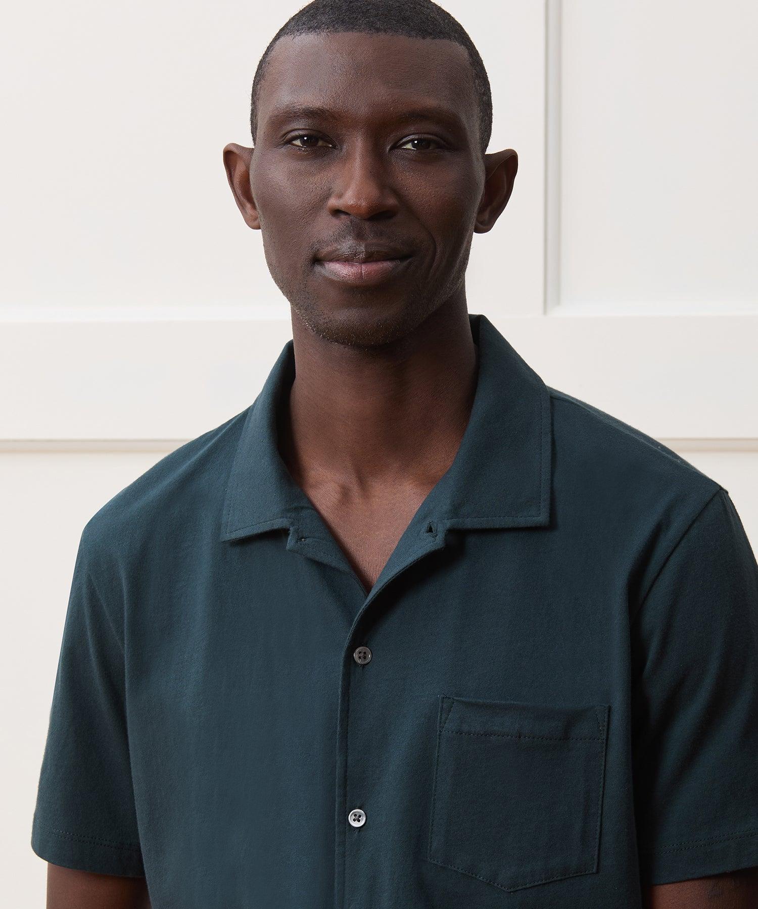 Made in L.A. Jersey Full-Placket Polo Product Image