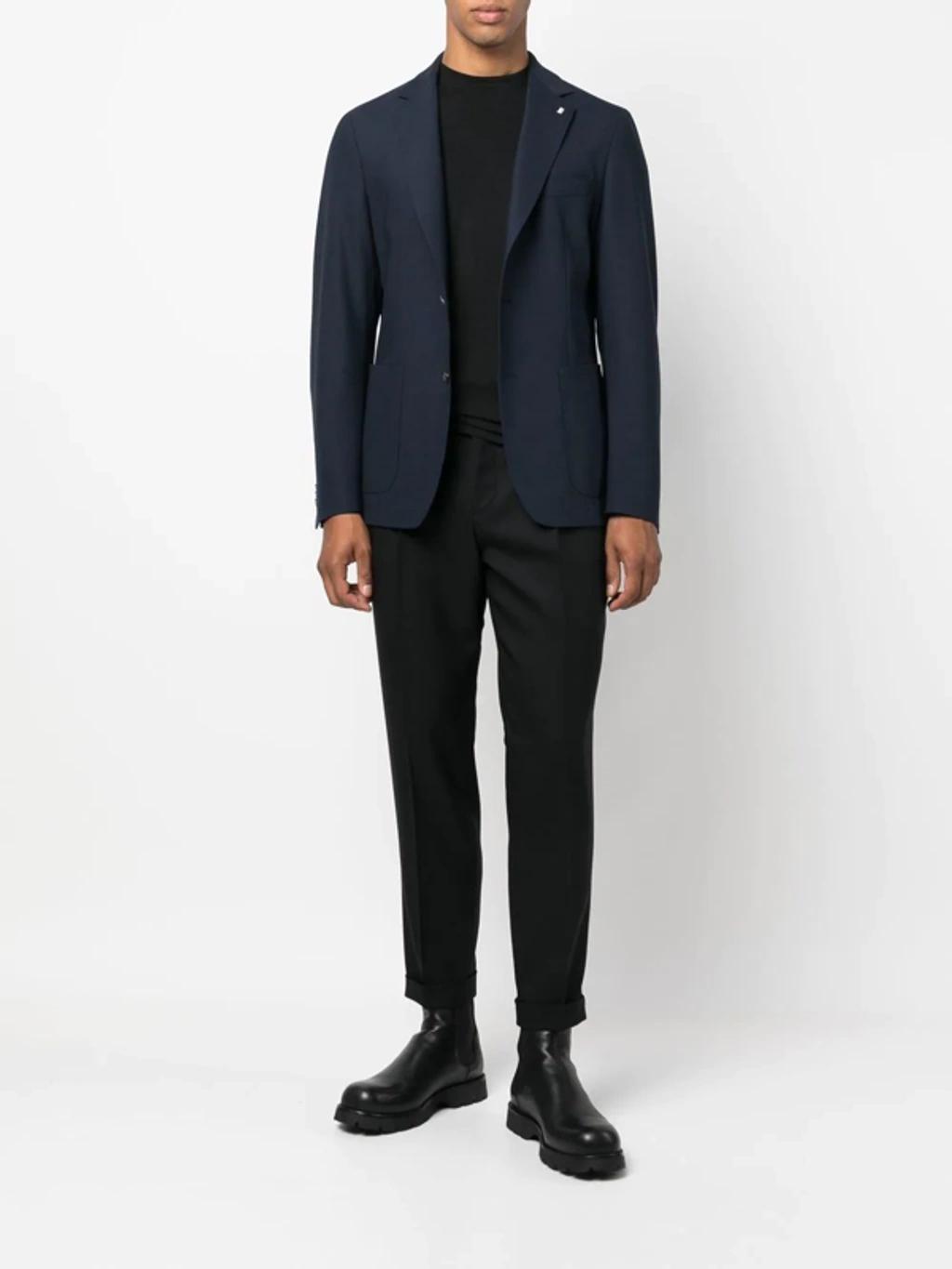 Single-breasted Blazer In Blue Product Image