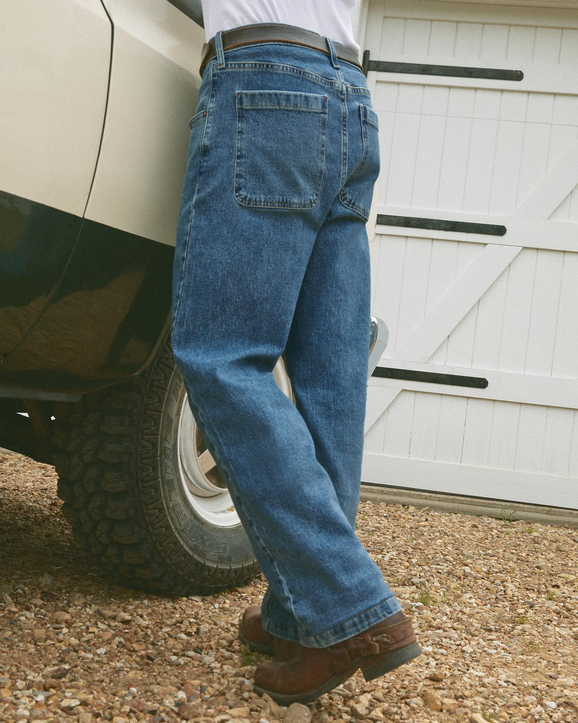 Medium Wash Baggy Jeans Product Image