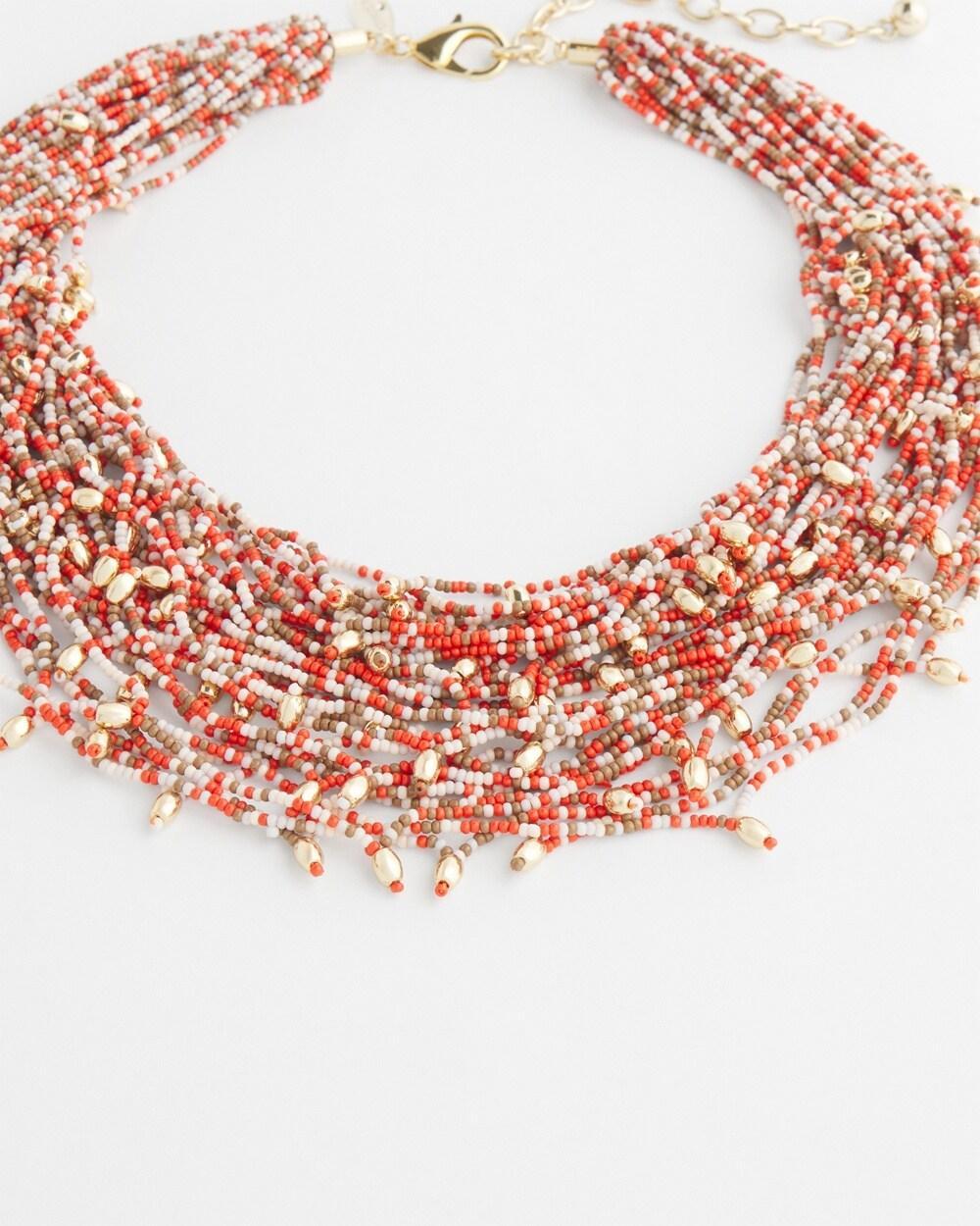 Seed Bead Bib Necklace Product Image