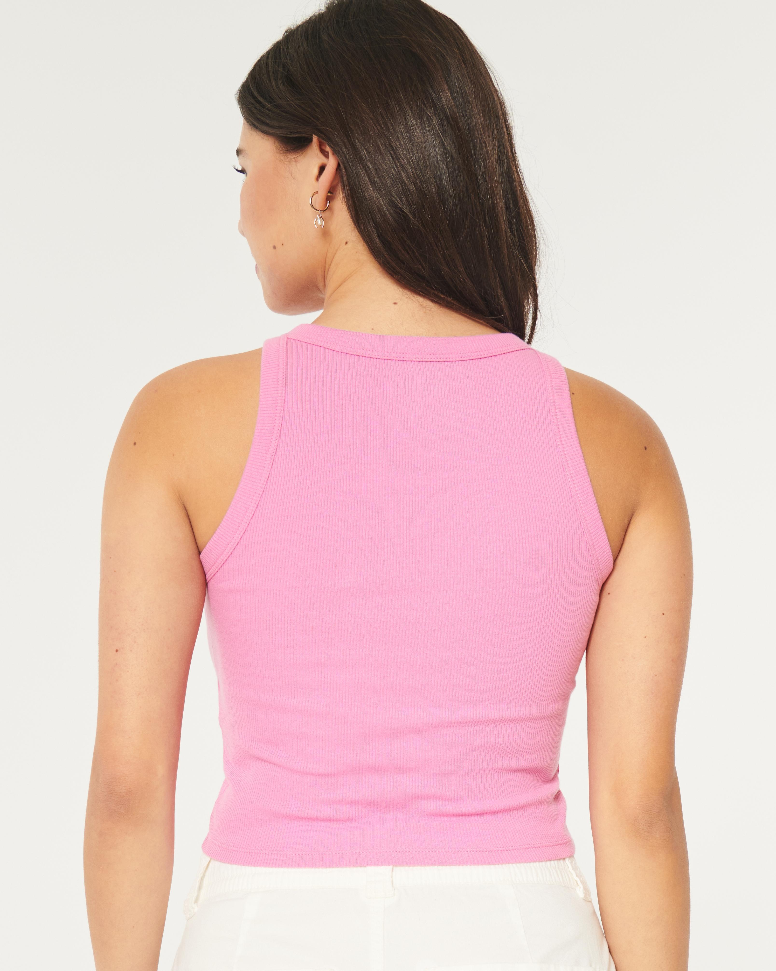 Ribbed Kailua-Kona Hawaii Graphic High-Neck Tank Product Image