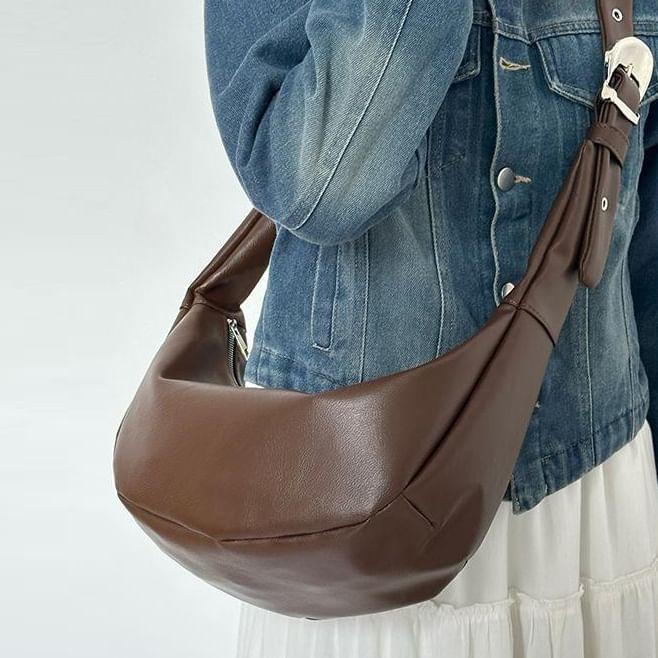 Faux Leather Hobo Bag Product Image