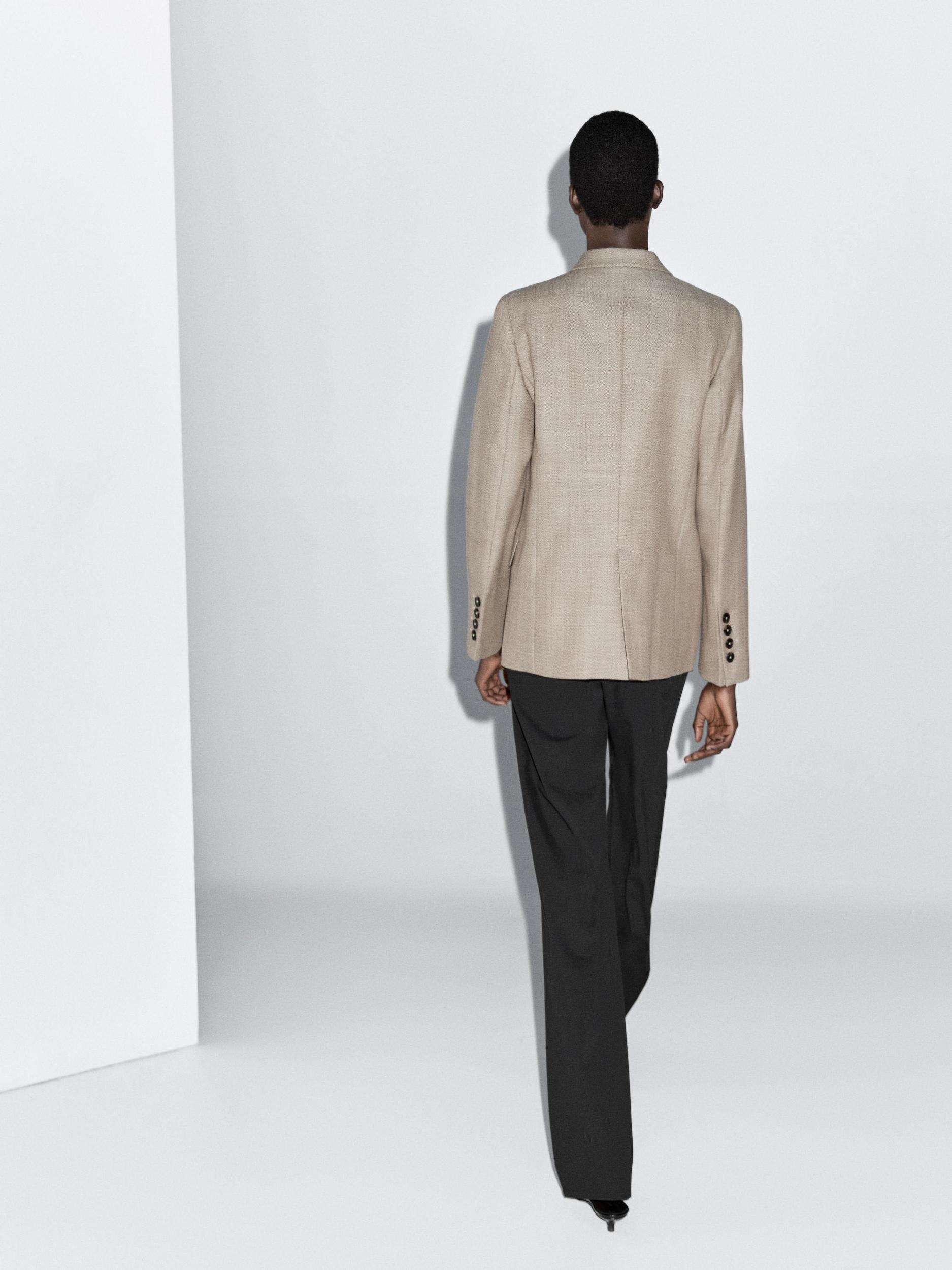 Flecked 100% wool blazer Product Image