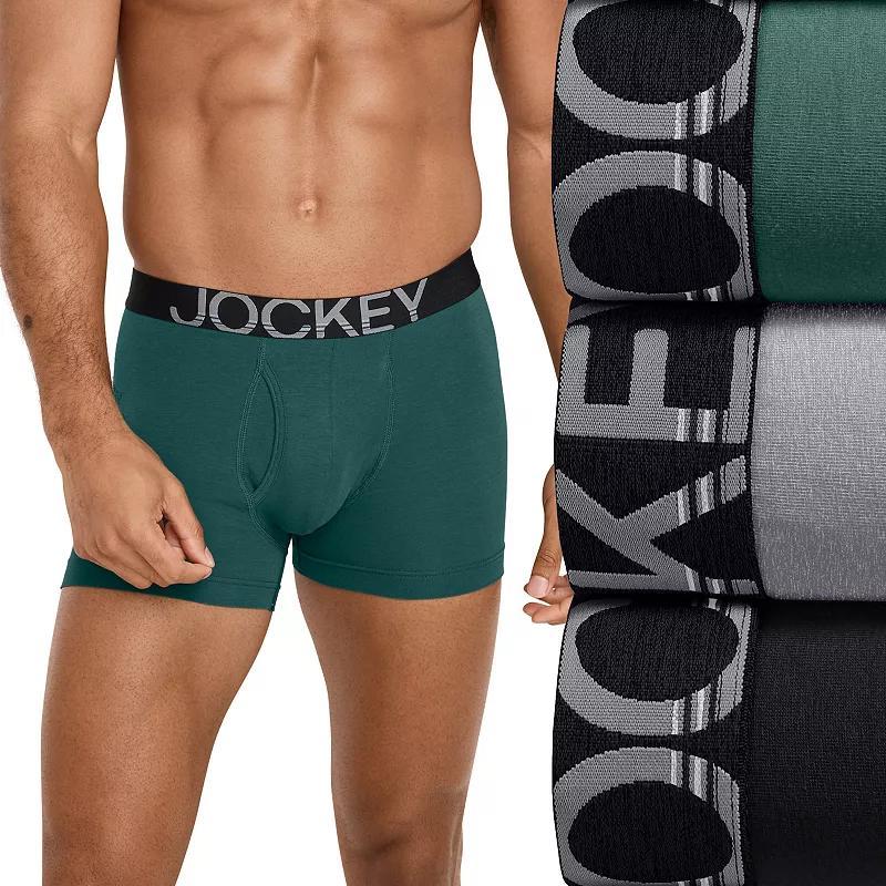 Men's Jockey® ActiveStretch™ 3-Pack Boxer Briefs, Size: XL, Shapes Product Image