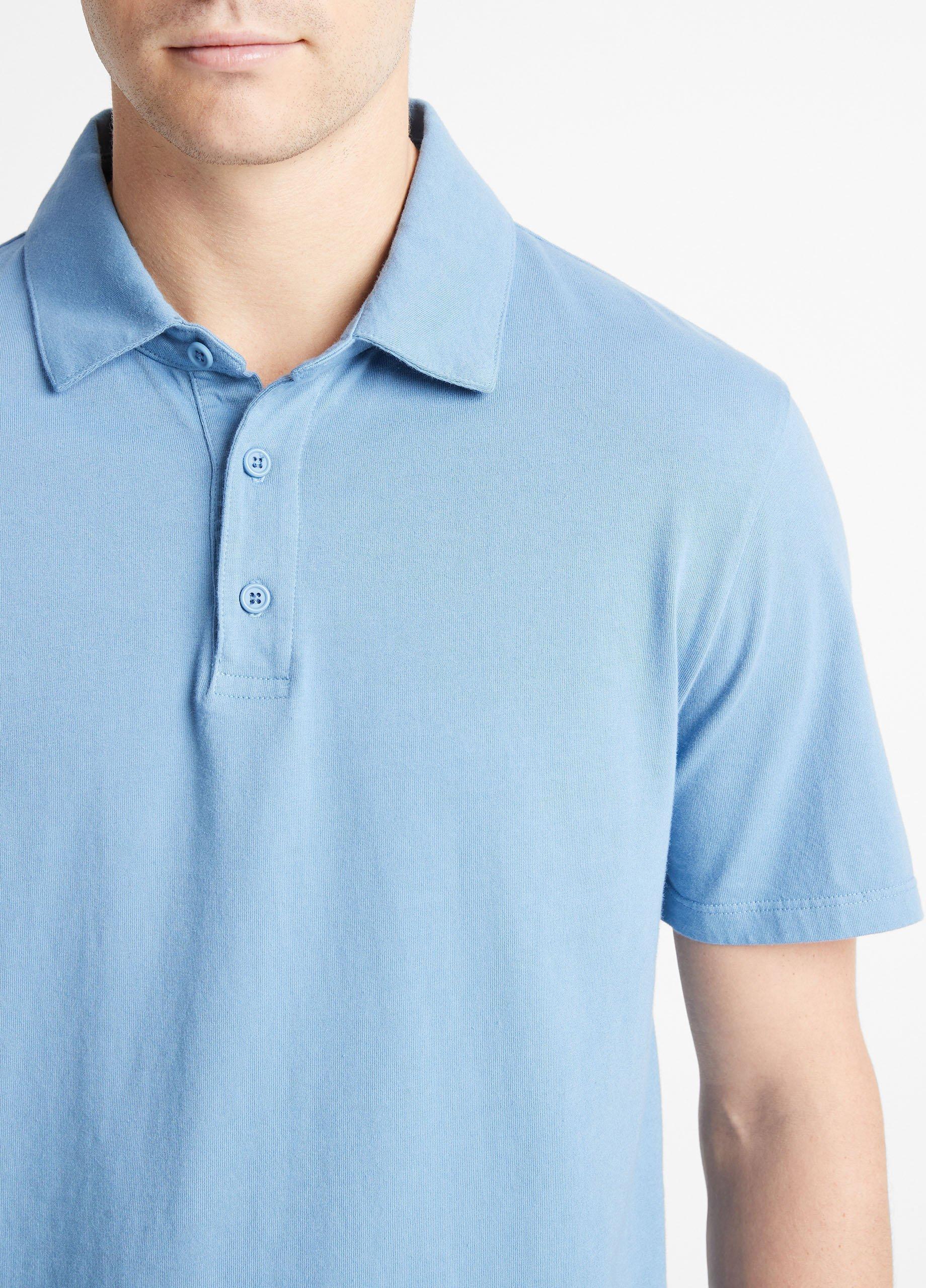 Garment Dye Cotton Polo Shirt Product Image