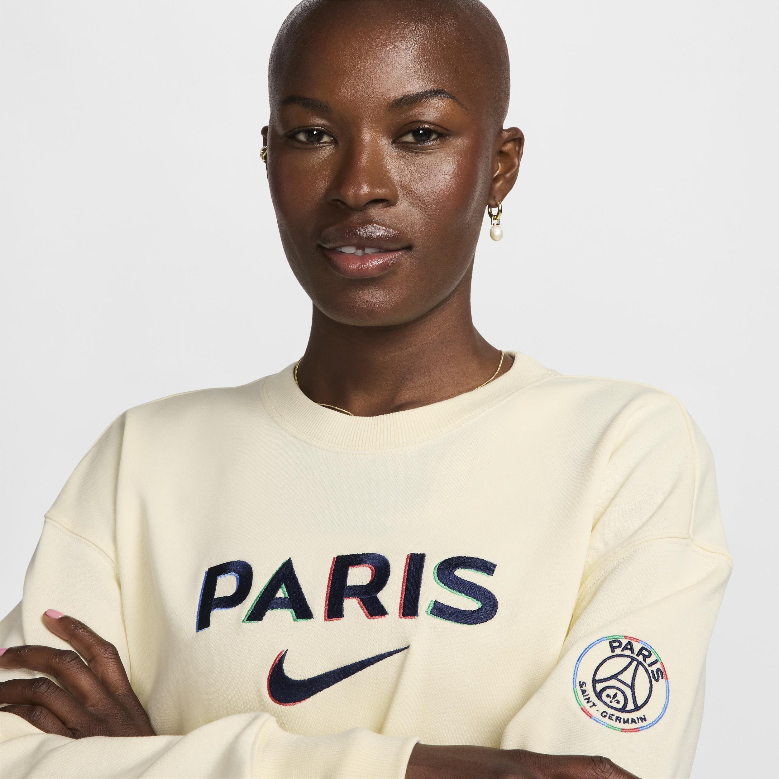 Paris Saint-Germain Phoenix Fleece Nike Women's Soccer Oversized Crew-Neck Sweatshirt Product Image