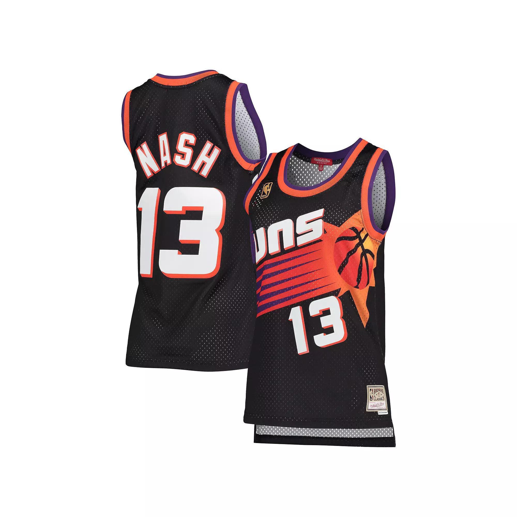 Women's Mitchell & Ness Steve Nash Black Phoenix Suns Hardwood Classics Swingman Jersey,  Product Image