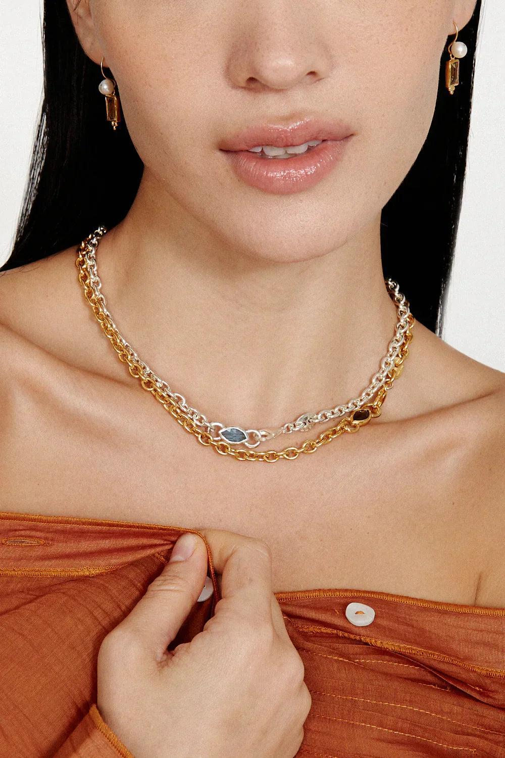 Chan Luu Leona Chain Necklace Smoky Quartz Product Image