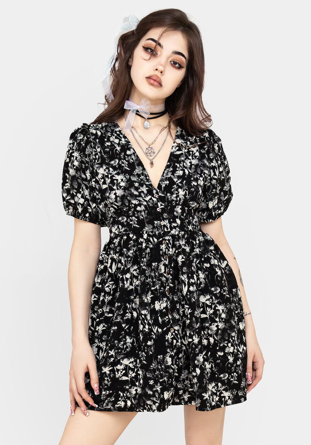 Eulogy Button Front Mini Dress Product Image
