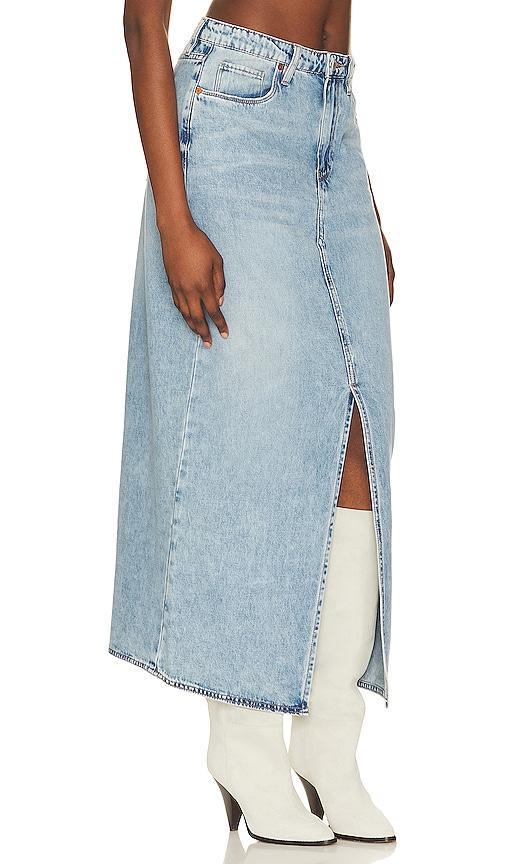 Mid Rise Denim Maxi Skirt BLANKNYC Product Image