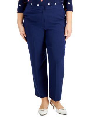 Kasper Plus Size Straight-Leg Pants Product Image