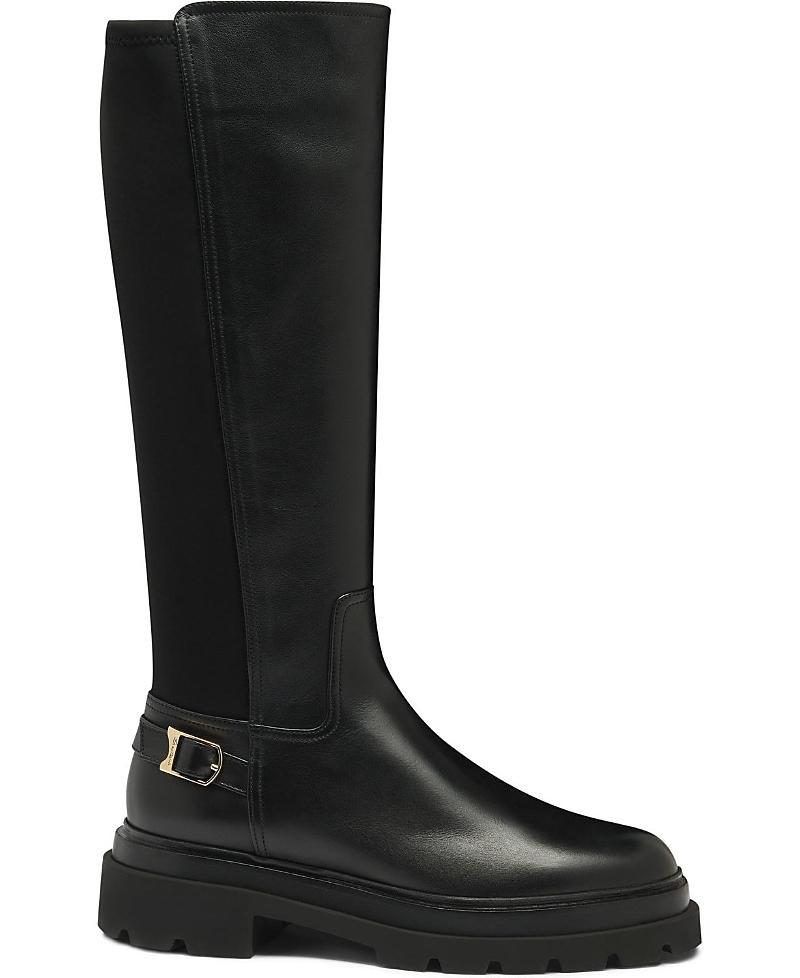 Womens Buckled Lug-Sole Boots Product Image