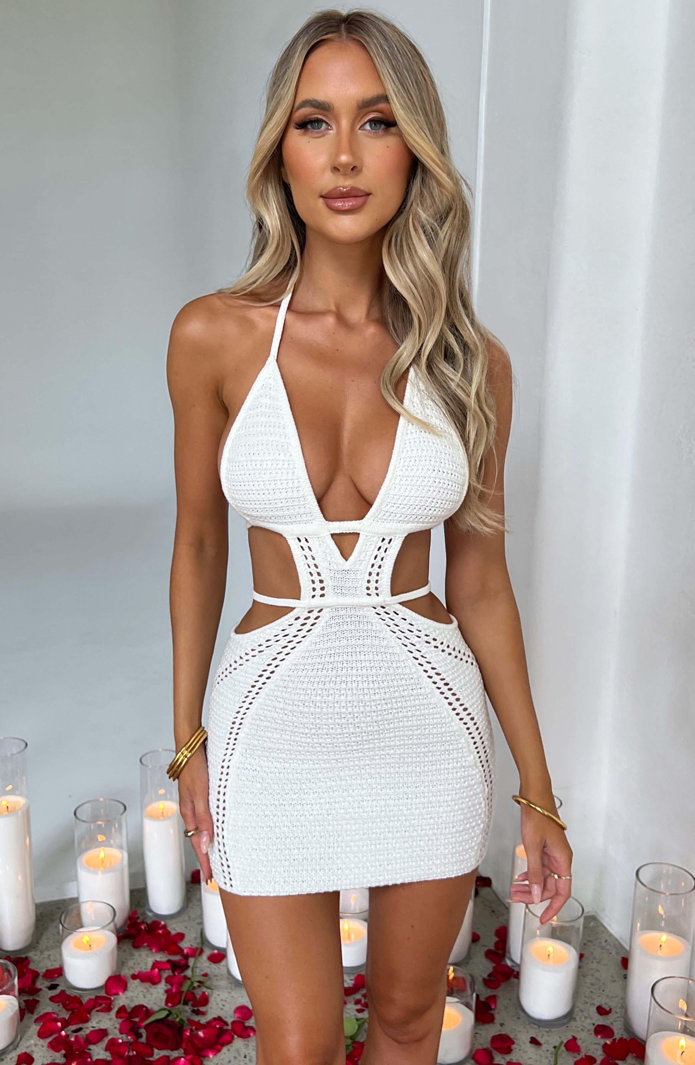 Selena Mini Dress - White Product Image