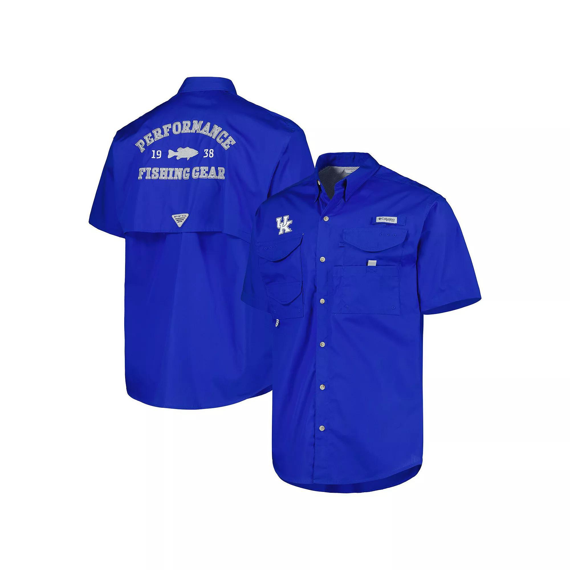 Men's Columbia Royal Kentucky Wildcats Bonehead Button-Up Shirt,  Product Image