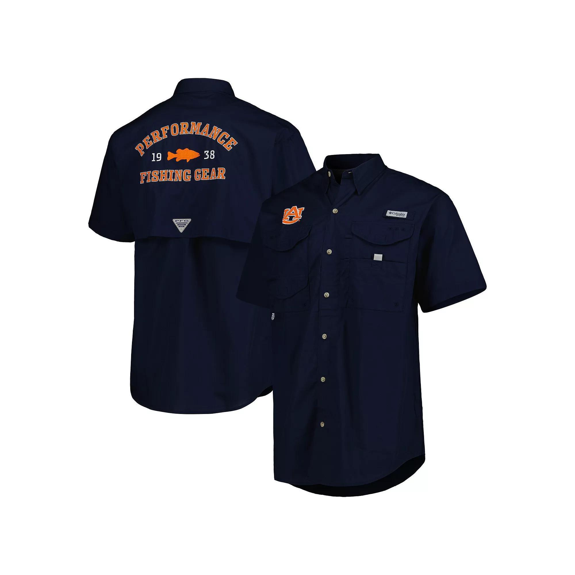 Men's Columbia Navy Auburn Tigers Bonehead Button-Up Shirt, Size: Large, Blue Product Image