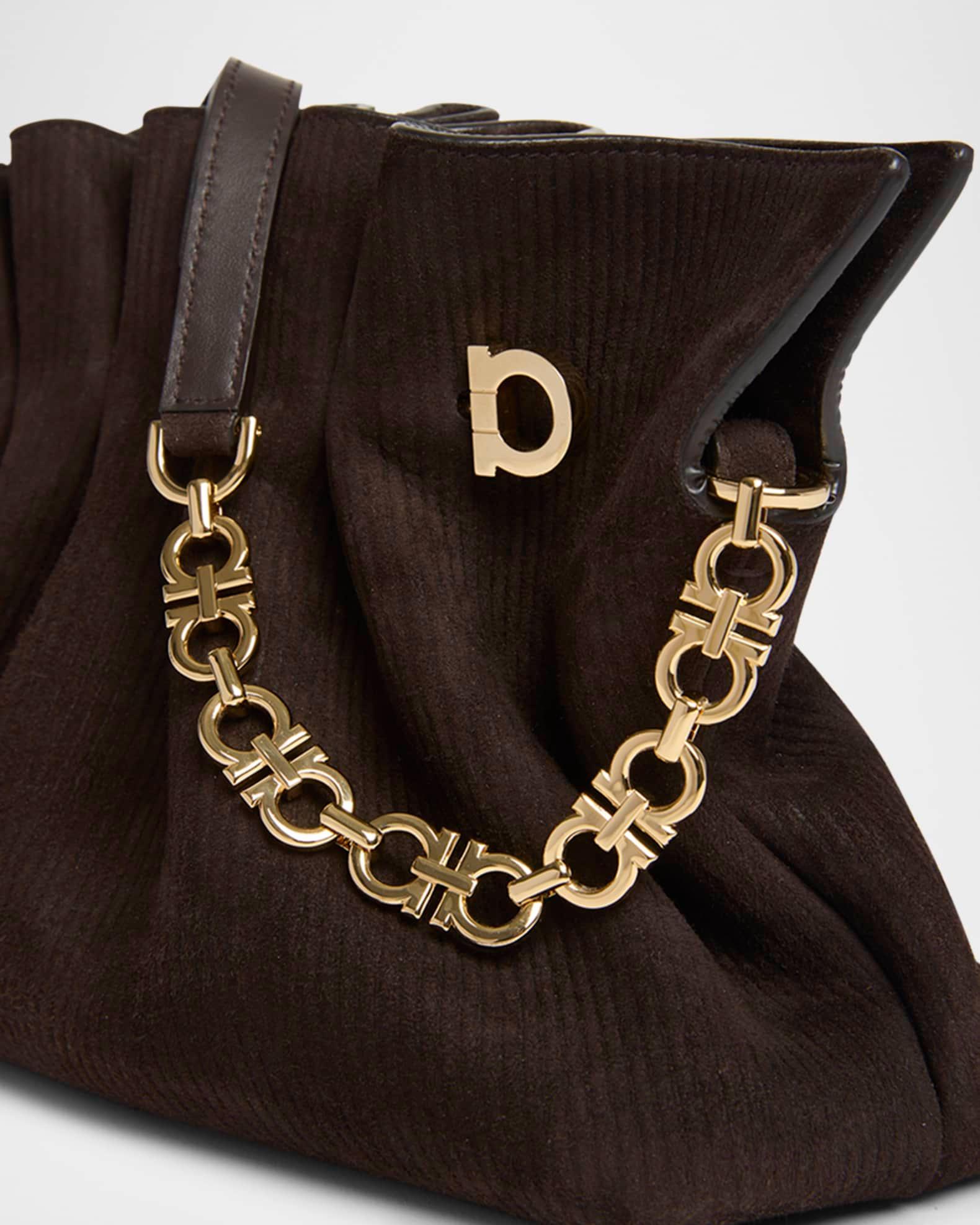 Piercing Suede Corduroy Shoulder Bag Product Image