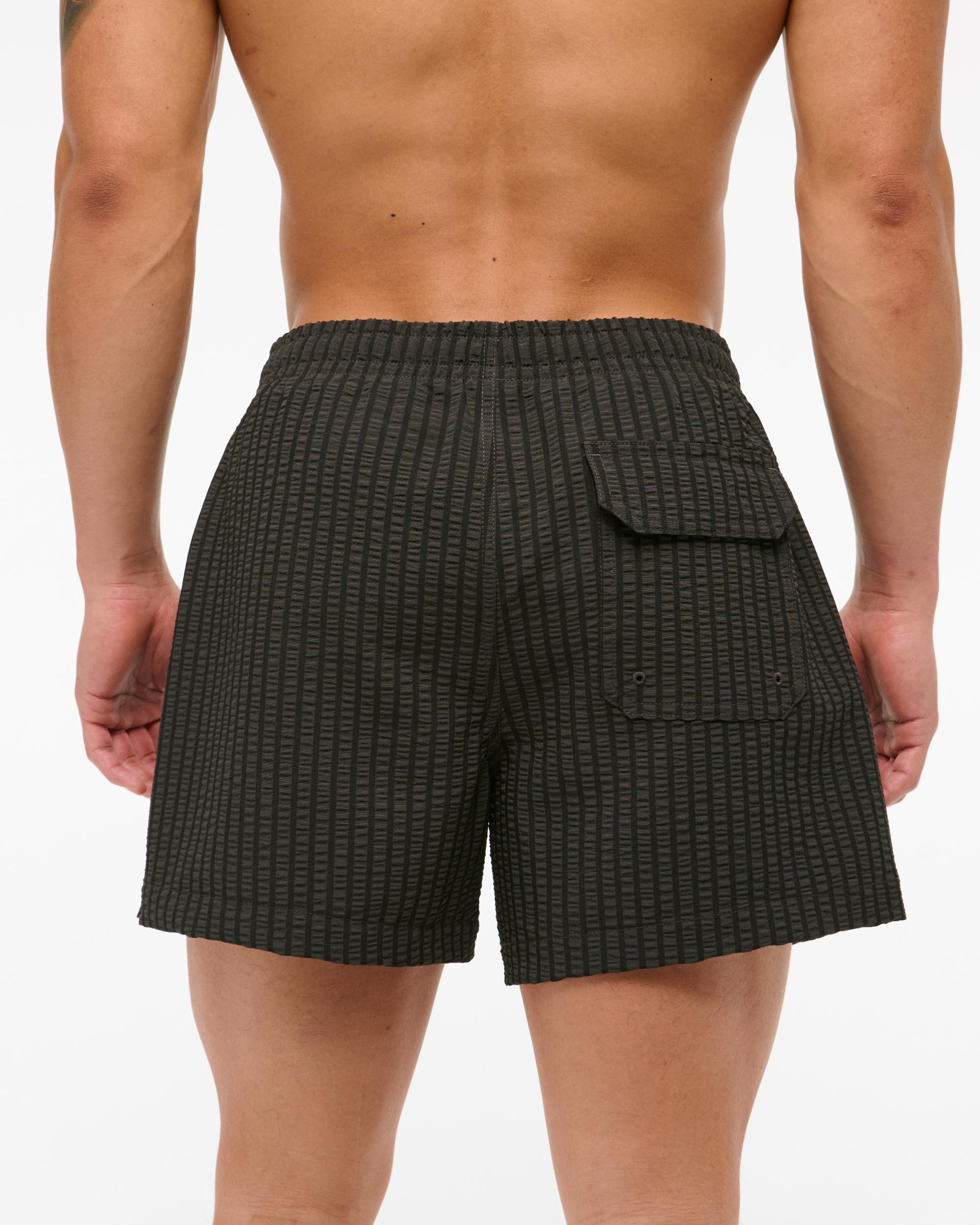 Pull-On Micro-Seersucker Swim Trunk Product Image