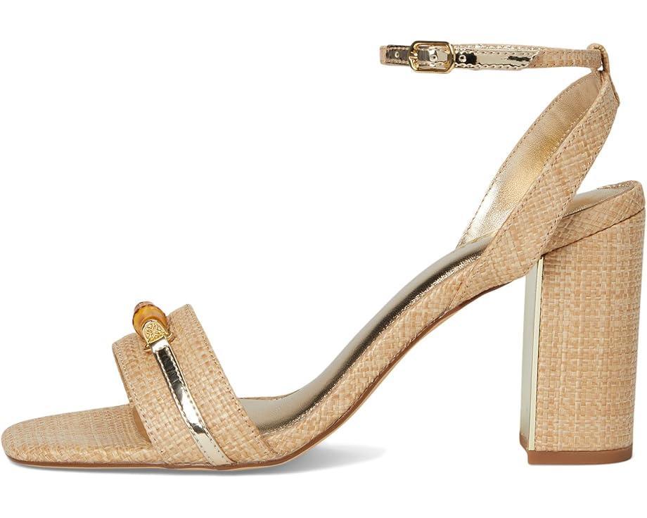 Beau Raffia Heeled Sandals Product Image