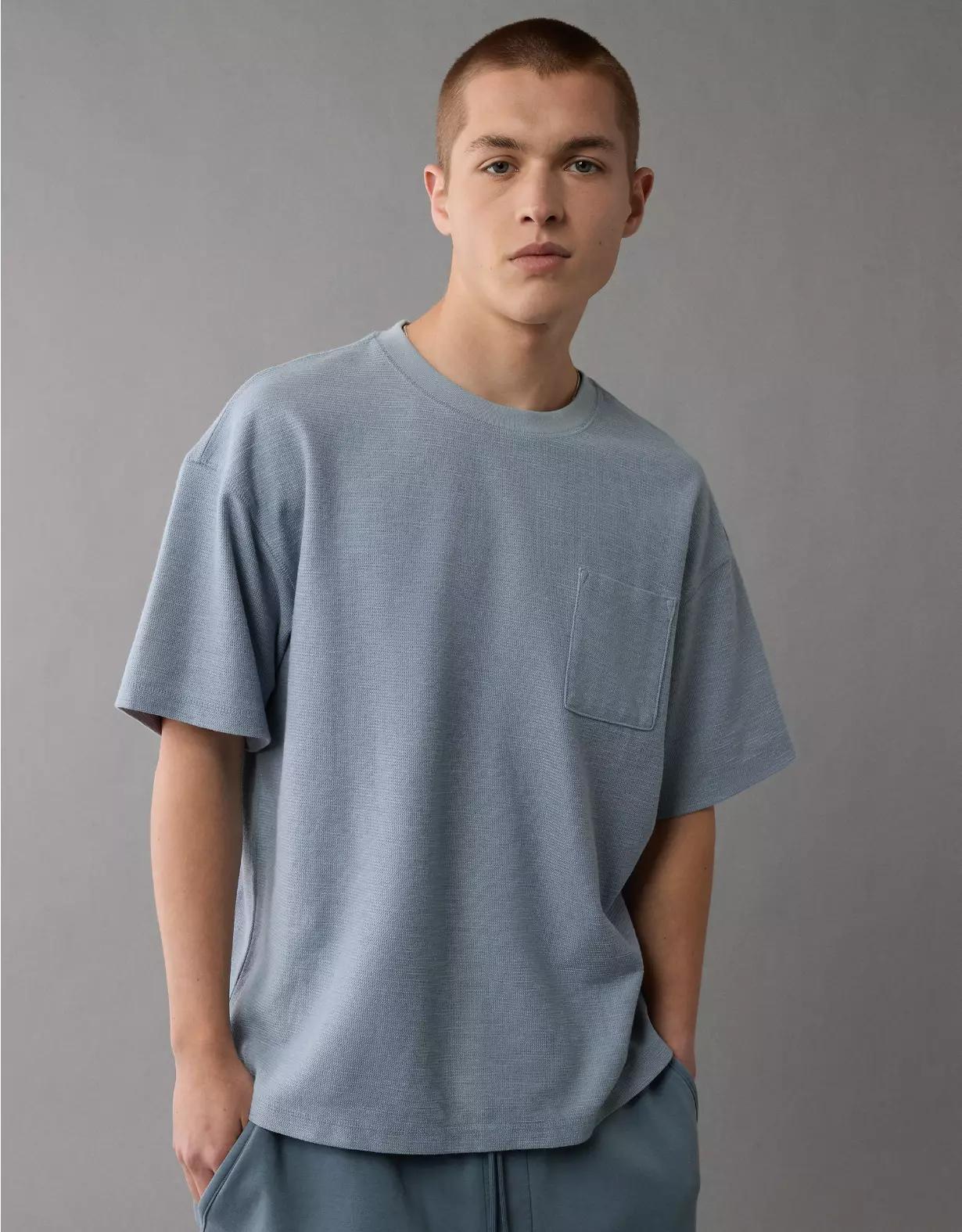 AE 24/7 Boxy Textured T-Shirt Product Image