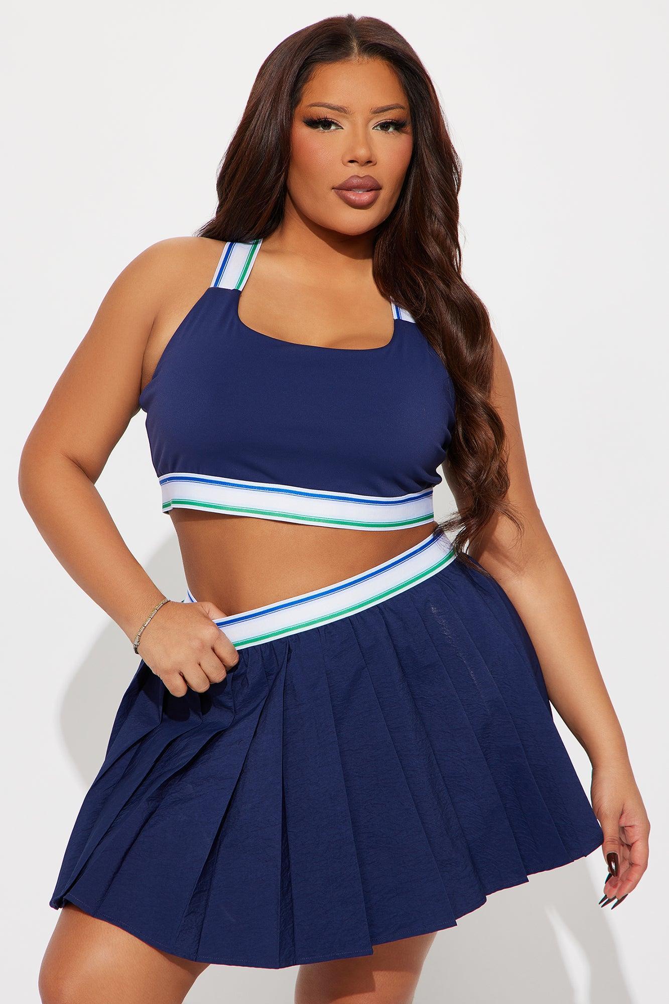 Phoebe Active Skirt Set - Midnight Blue Product Image