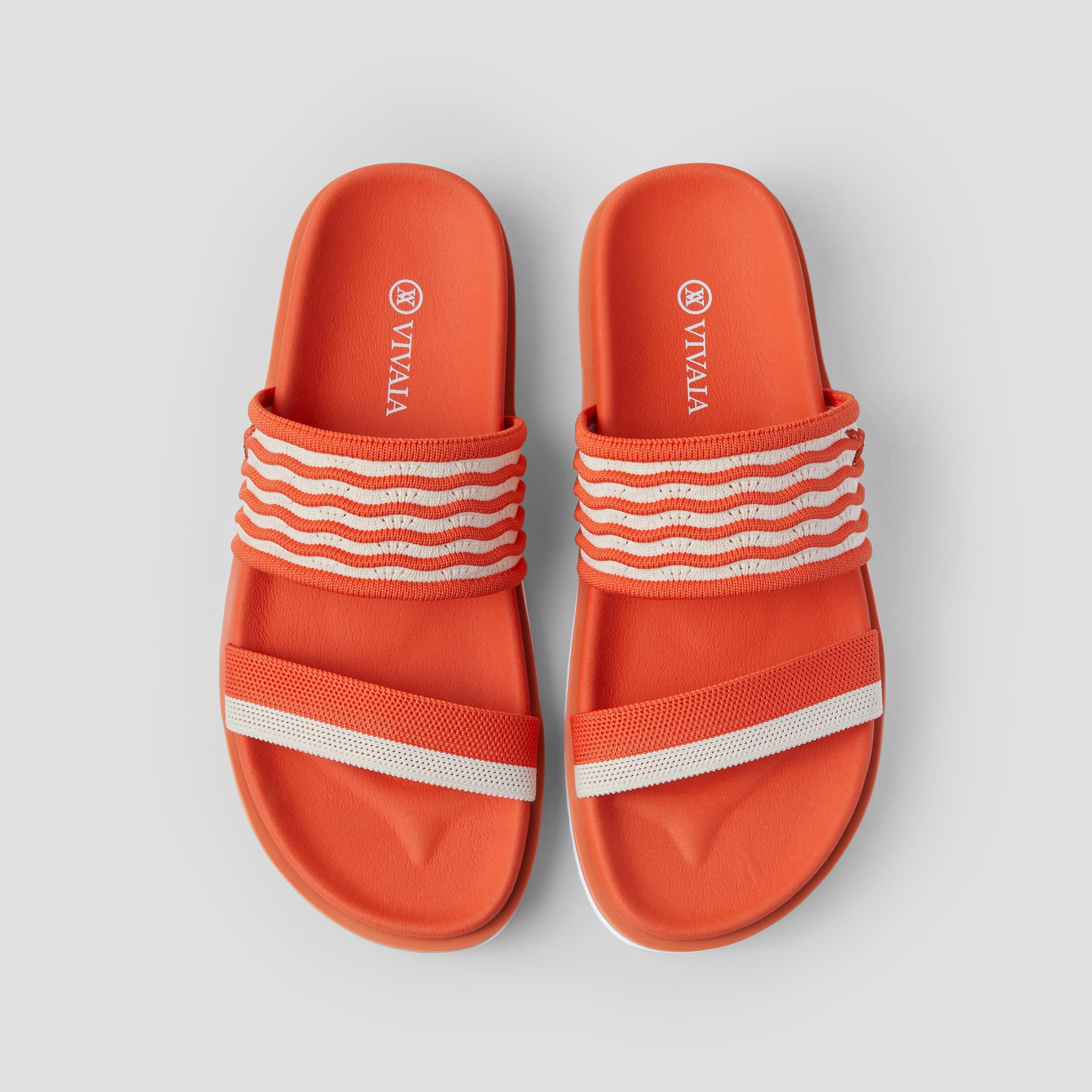 Double Straps Slide Sandals (Naina) Product Image