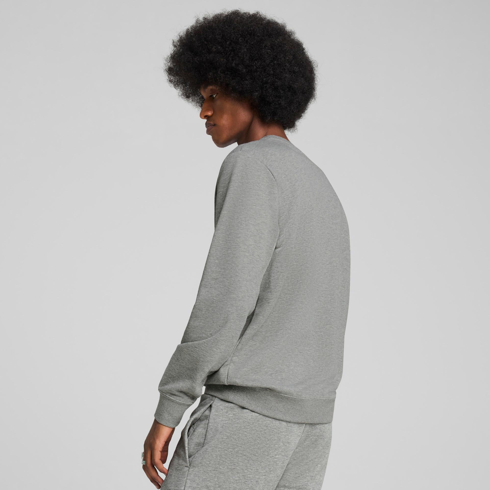 PUMA Essentials Mens Crew Neck Sweatshirt in Grey Product Image