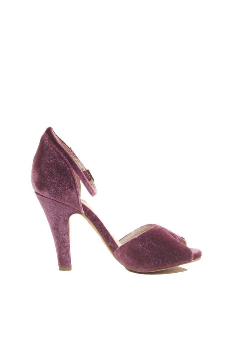 Lola Velvet Heels Product Image