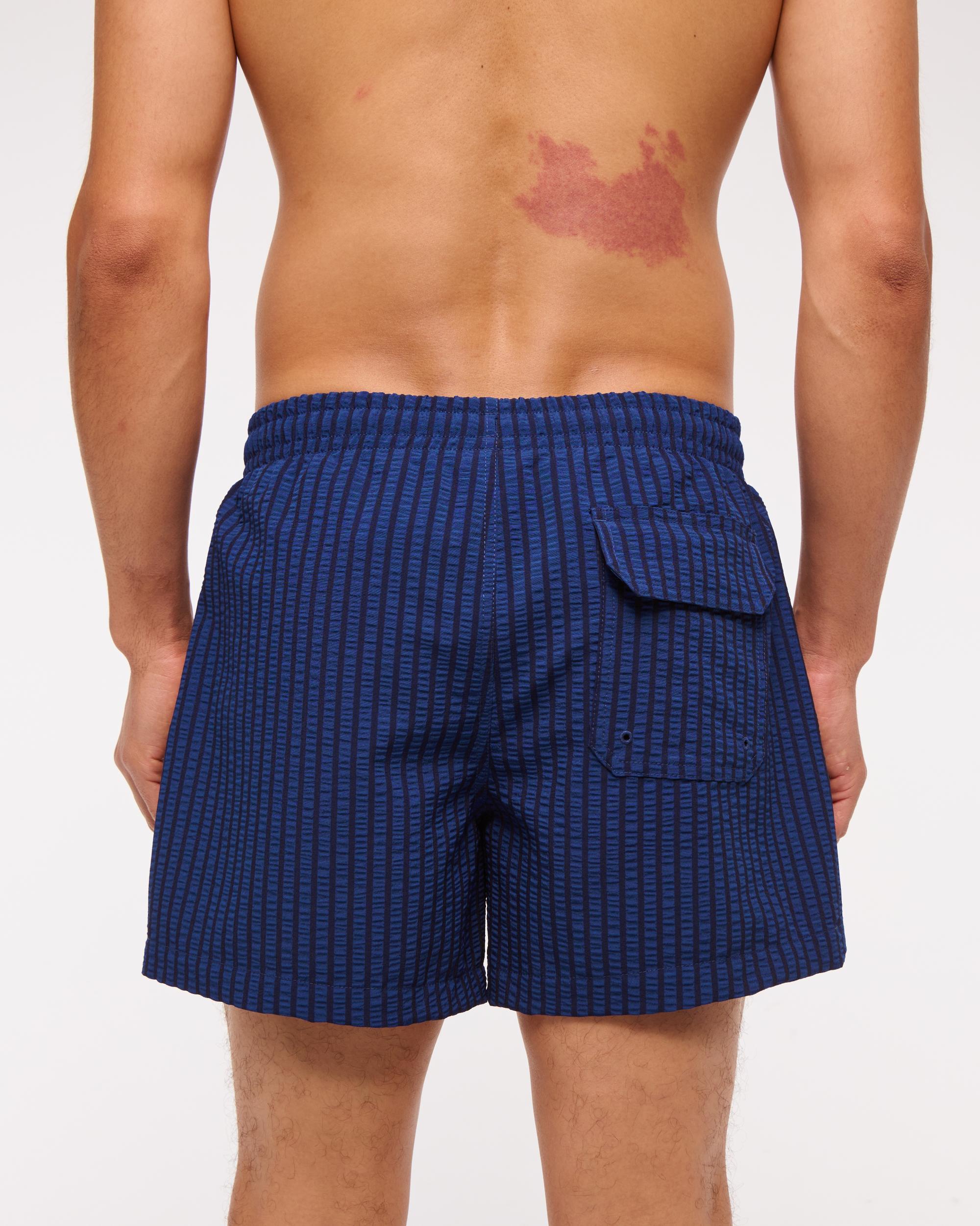 Pull-On Micro-Seersucker Swim Trunk Product Image
