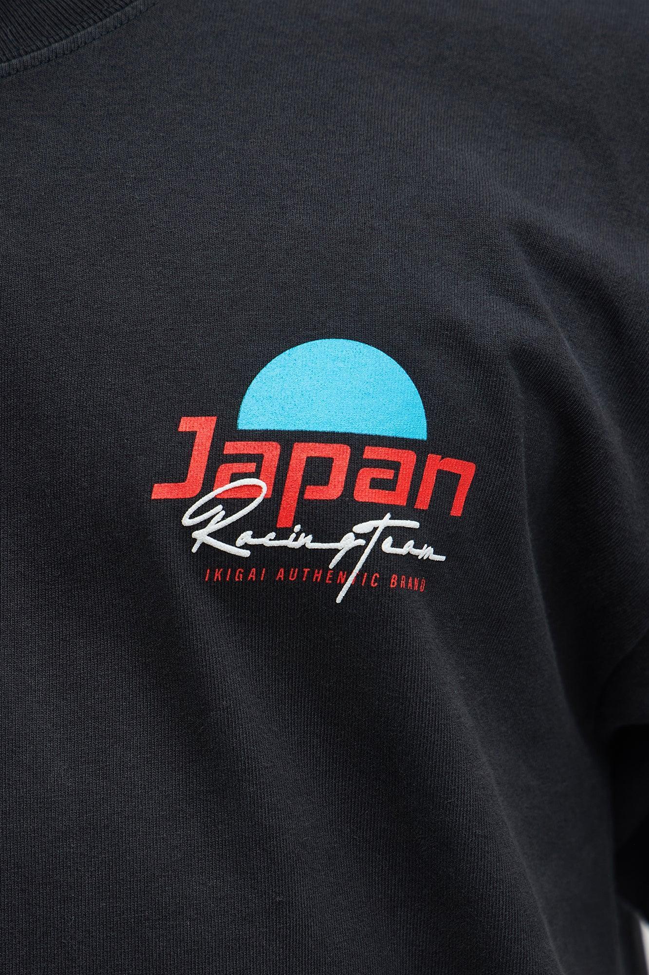 Japan Racing Team Oversized Short Sleeve Tee - Black Male Product Image