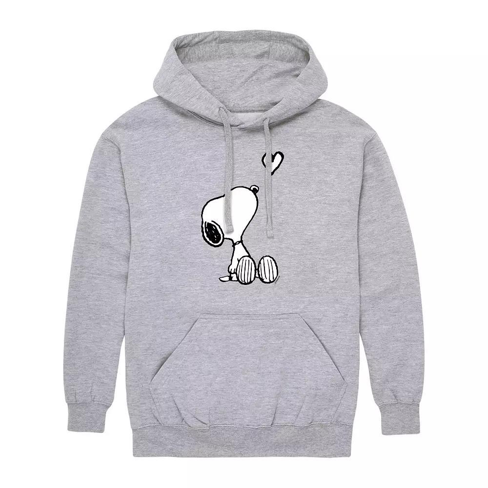 Men's Peanuts Snoopy Heart Graphic Hoodie,  Product Image