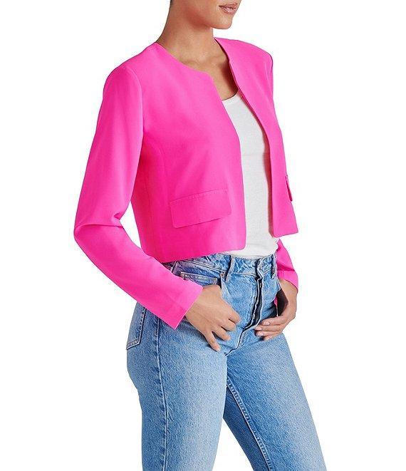 Steve Madden Serenea Crew Neck Long Sleeve Blazer Product Image